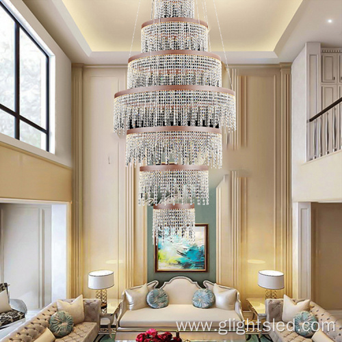 Crystal indoor decoration led chandelier pendant light
